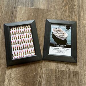 Bundle (2) 4” x 6” Black Picture Frame